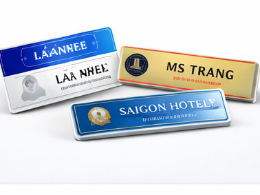 Hình mẫu bảng tên nhân viên