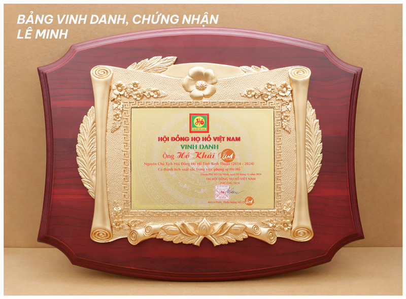 cung cấp bảng vinh danh, bảng chứng nhận, bằng khen