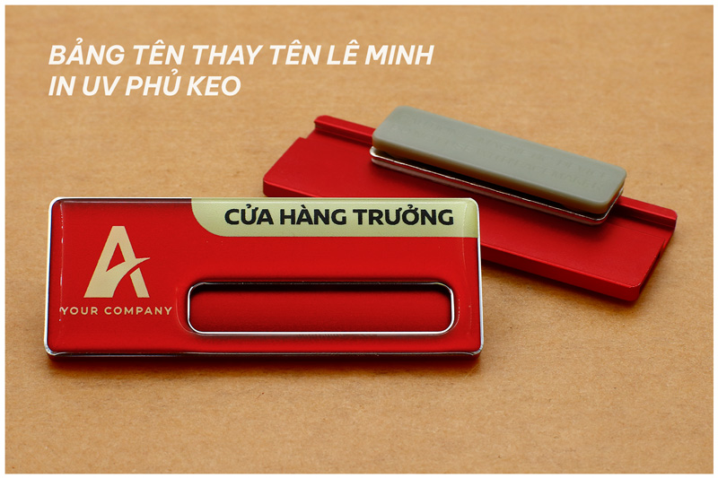 ​​​​bảng tên nhân viên thay tên chất liệu nhôm