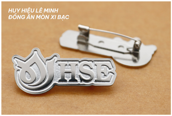 huy hiệu mạ bạc