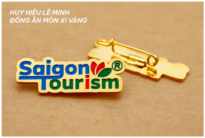 huy hiệu đồng ăn mòn phủ màu tùy chỉnh