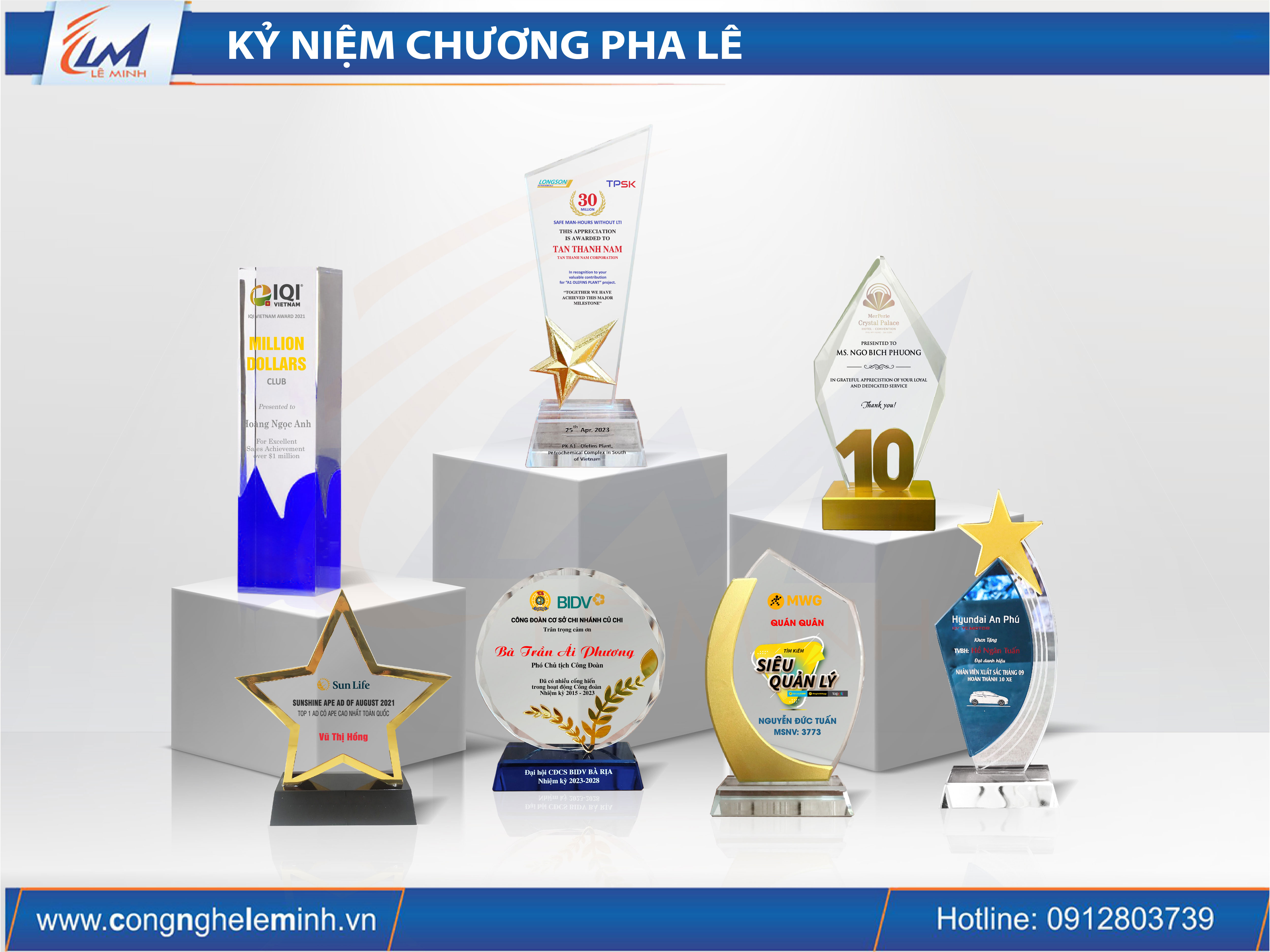 MẪU KỶ NIỆM CHƯƠNG PHA LÊ