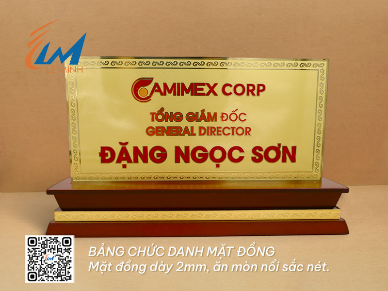 BẢNG CHỨC DANH CAO CẤP