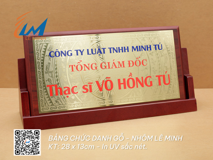 BẢNG CHỨC DANH GỖ ĐỒNG