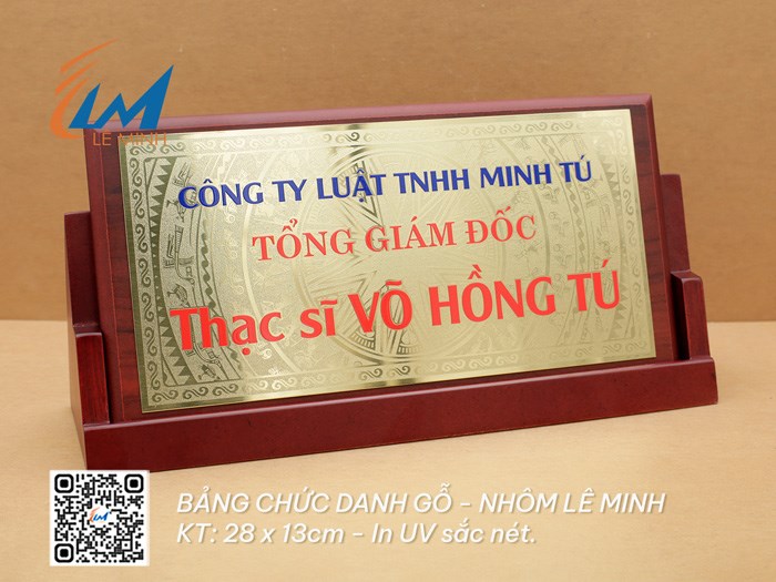 BẢNG CHỨC DANH GỖ ĐỒNG