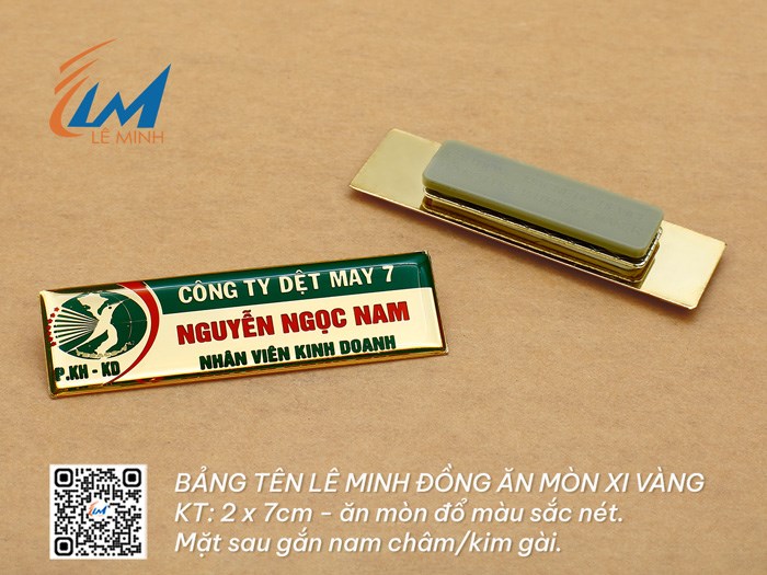 BẢNG TÊN ĐỒNG ĂN MÒN XI VÀNG