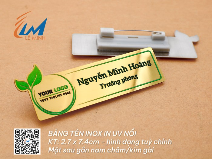 BẢNG TÊN INOX IN UV NỔI