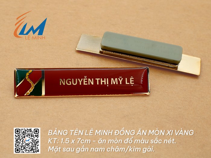 BẢNG TÊN ĐỒNG ĂN MÒN XI VÀNG