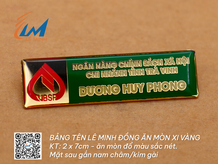 BẢNG TÊN ĐỒNG ĂN MÒN XI VÀNG