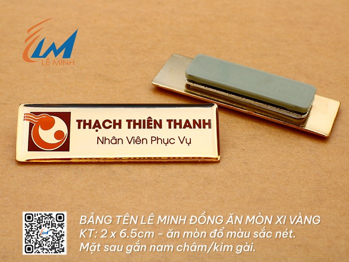 BẢNG TÊN ĐỒNG ĂN MÒN XI VÀNG