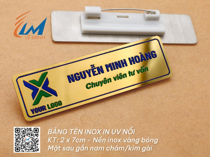 BẢNG TÊN INOX IN UV NỔI