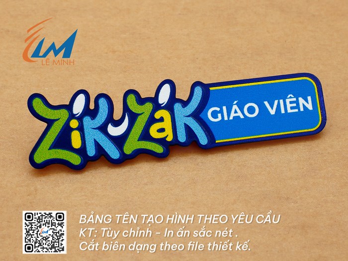 BẢNG TÊN TẠO HÌNH TÙY CHỈNH