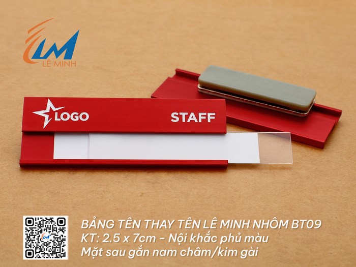BẢNG TÊN THAY TÊN BT09 KHẮC ĐỔ MÀU
