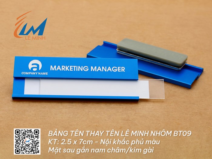 BẢNG TÊN THAY TÊN BT09 KHẮC ĐỔ MÀU