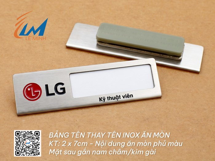 BẢNG TÊN THAY TÊN INOX ĂN MÒN