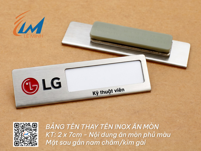 BẢNG TÊN THAY TÊN INOX ĂN MÒN