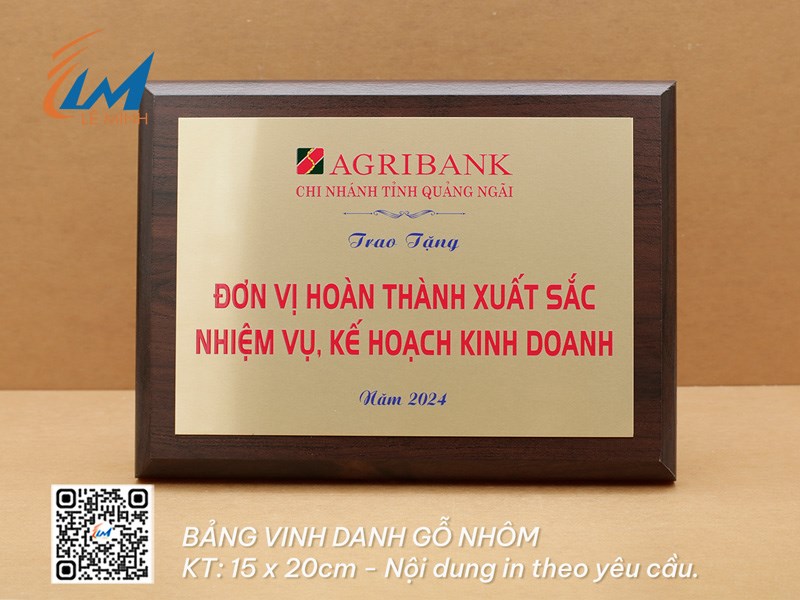 BẢNG VINH DANH KÍCH THƯỚC NHỎ
