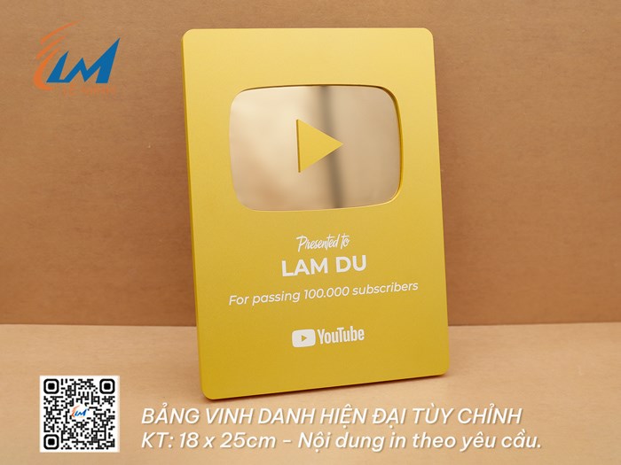 BẢNG VINH DANH GƯƠNG TÙY CHỈNH