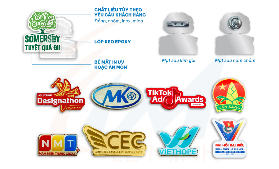 LÀM HUY HIỆU LOGO THEO YÊU CẦU