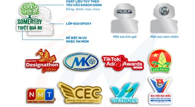 LÀM HUY HIỆU LOGO THEO YÊU CẦU