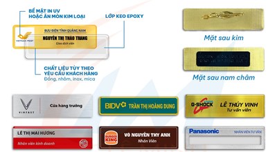 SẢN XUẤT BẢNG TÊN ĐEO ÁO CHUYÊN NGHIỆP