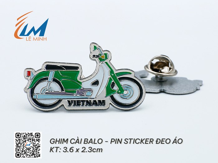 GHIM CÀI BALO - HUY HIỆU STICKER CÀI ÁO