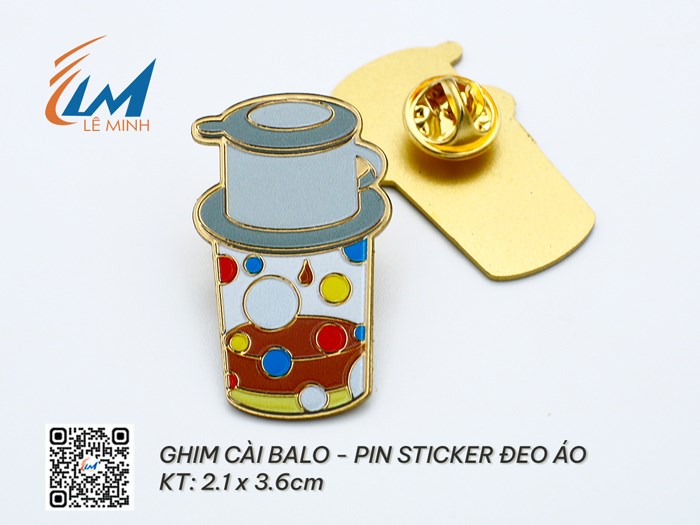GHIM CÀI BALO - HUY HIỆU STICKER CÀI ÁO