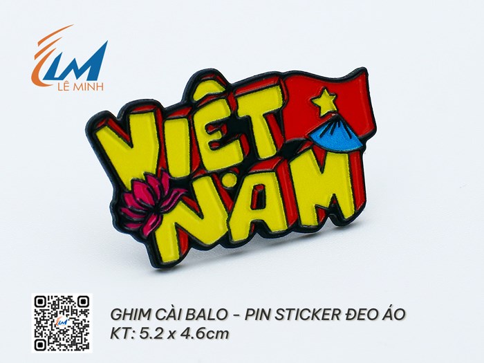 GHIM CÀI BALO - HUY HIỆU STICKER CÀI ÁO