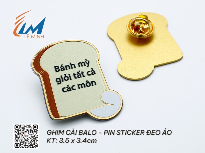 GHIM CÀI BALO - HUY HIỆU STICKER CÀI ÁO