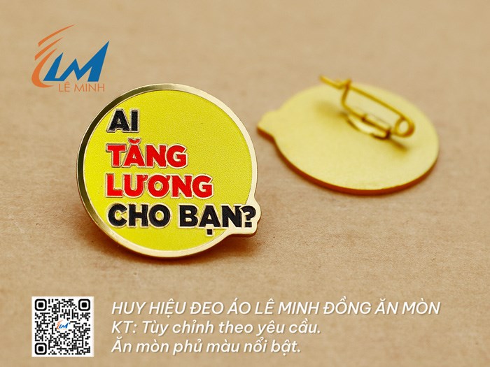 HUY HIỆU ĐỒNG ĂN MÒN TÙY CHỈNH THEO YÊU CẦU