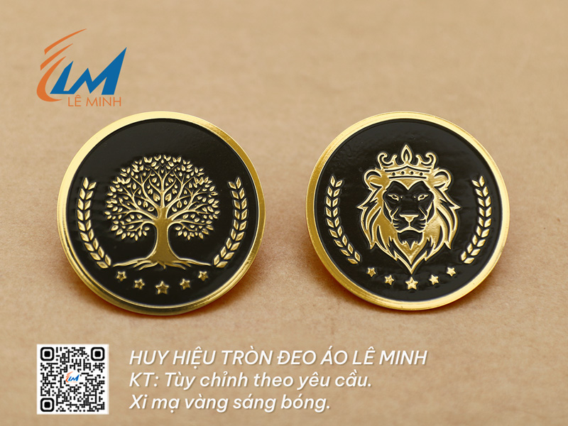 HUY HIỆU TRÒN BẰNG ĐỒNG ĂN MÒN