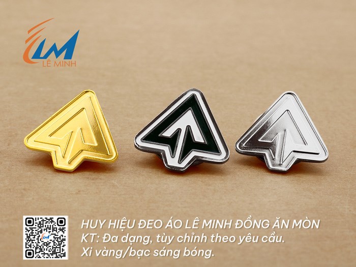 HUY HIỆU ĐỒNG ĂN MÒN TÙY CHỈNH THEO YÊU CẦU