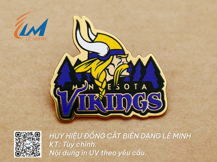 HUY HIỆU ĐỒNG IN UV TÙY CHỈNH THEO YÊU CẦU