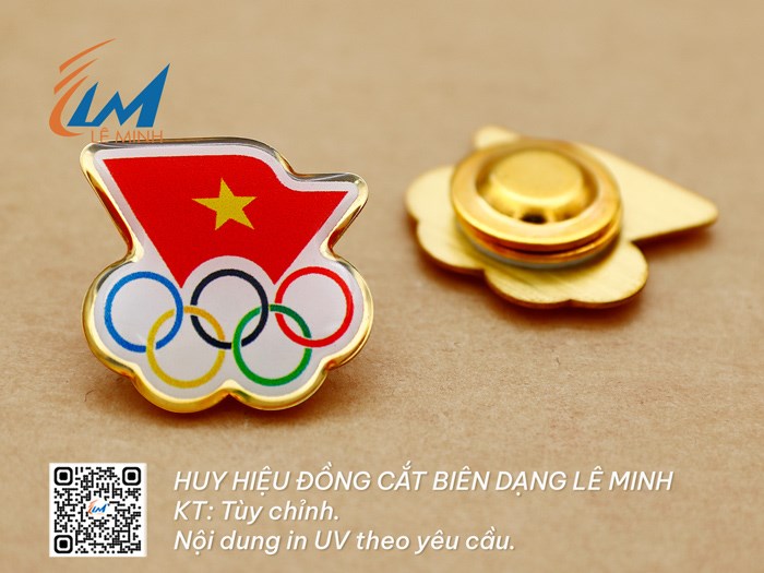 HUY HIỆU ĐỒNG IN UV TÙY CHỈNH THEO YÊU CẦU