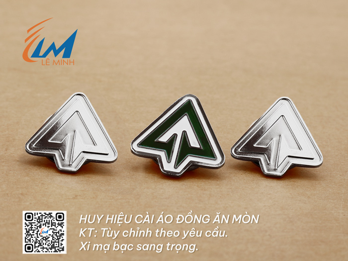 HUY HIỆU MẠ BẠC CÀI ÁO
