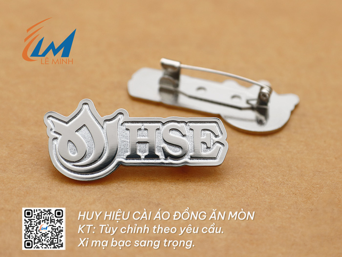 HUY HIỆU MẠ BẠC CÀI ÁO