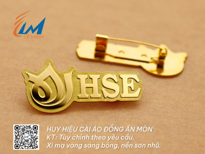HUY HIỆU MẠ VÀNG CÀI ÁO