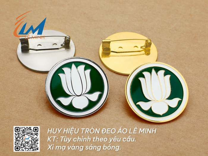 HUY HIỆU TRÒN BẰNG ĐỒNG ĂN MÒN