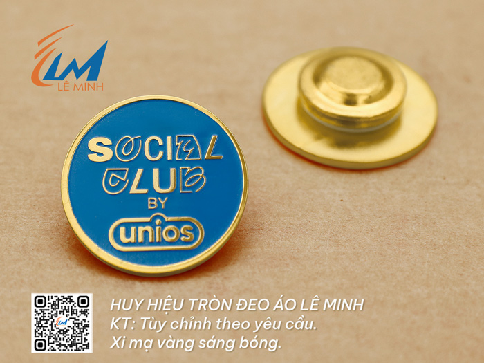 HUY HIỆU TRÒN BẰNG ĐỒNG ĂN MÒN