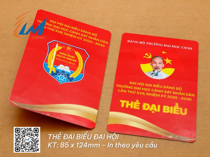 LÀM THẺ ĐẠI BIỂU ĐẠI HỘI