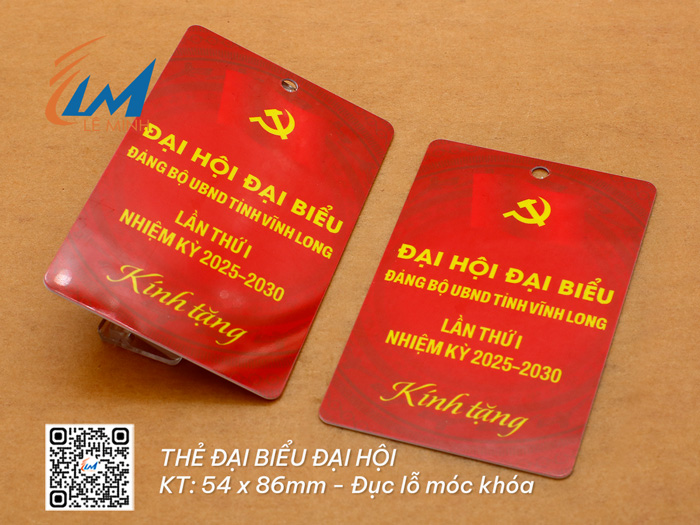 LÀM THẺ ĐẠI BIỂU ĐẠI HỘI