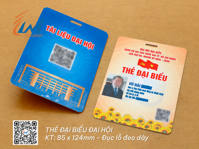 LÀM THẺ ĐẠI BIỂU ĐẠI HỘI