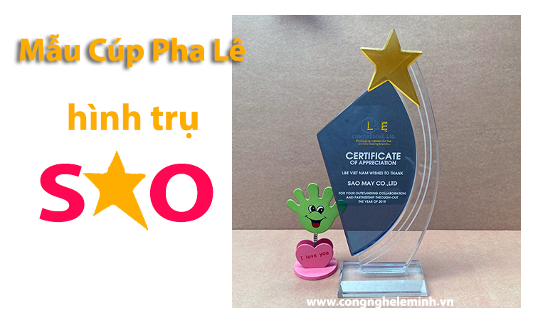 MẪU CÚP KỶ NIỆM CHƯƠNG HÌNH SAO