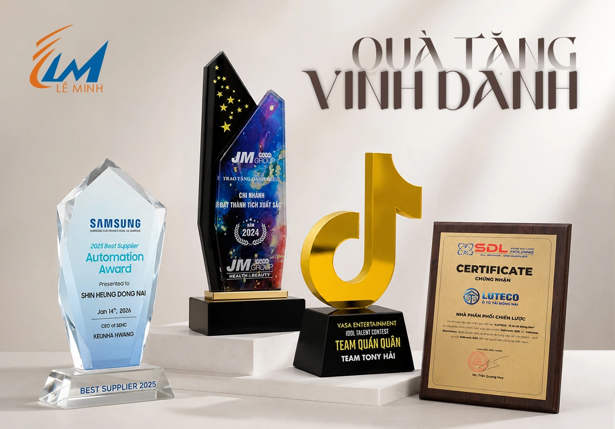 Quà Tặng Vinh Danh Cuối Năm 2026 – Top Mẫu Đẹp Cho Lễ Tổng Kết & Trao Giải